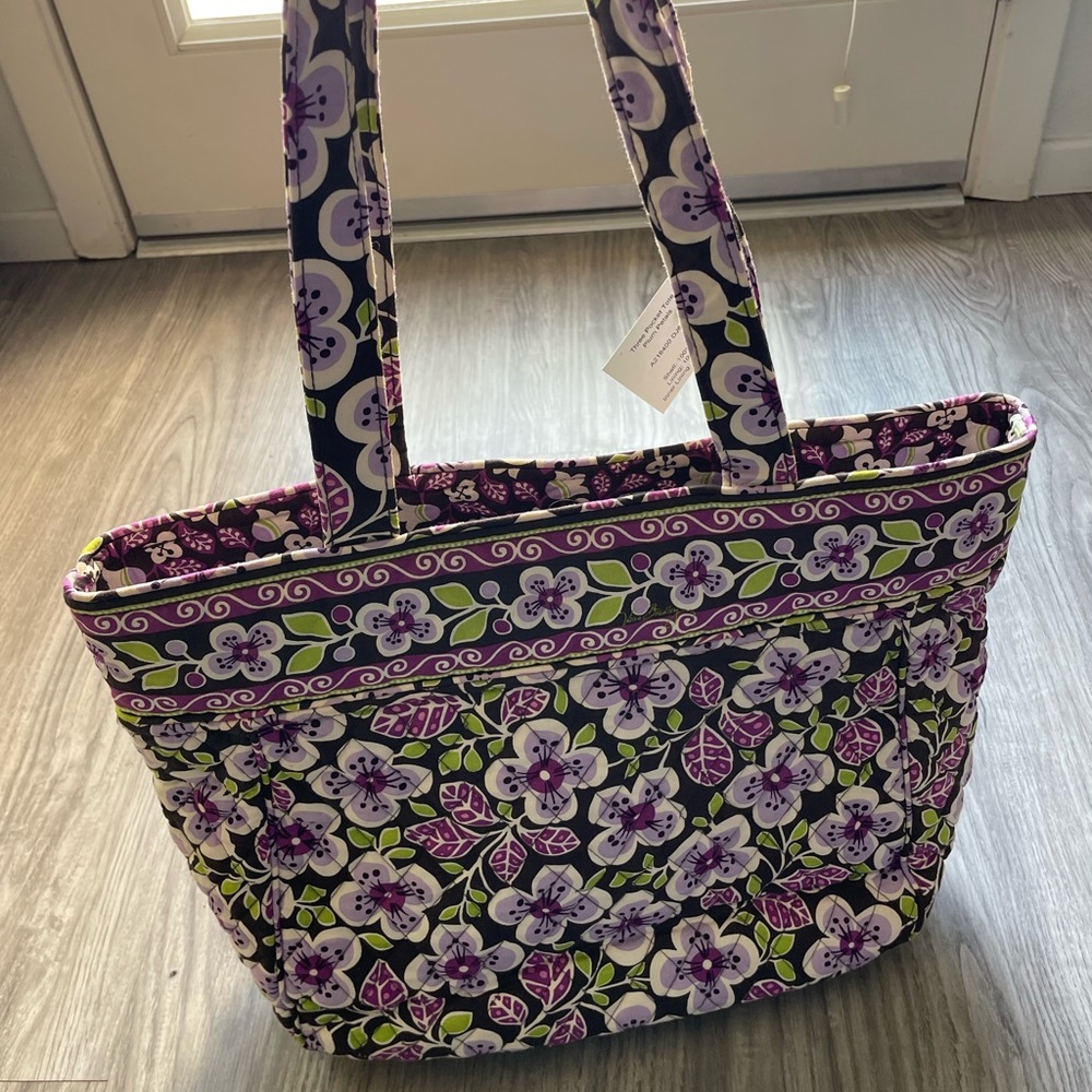 Plum petals Vera Bradley tote